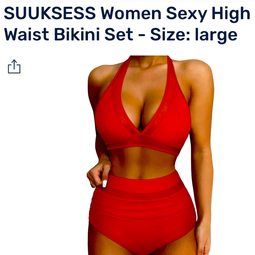 Sexy red two piece